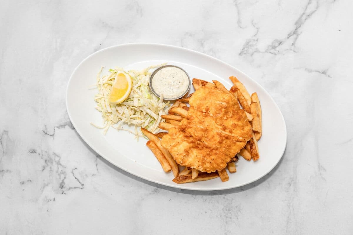 Northern Pacific Halibut (1 Pc) & Chips