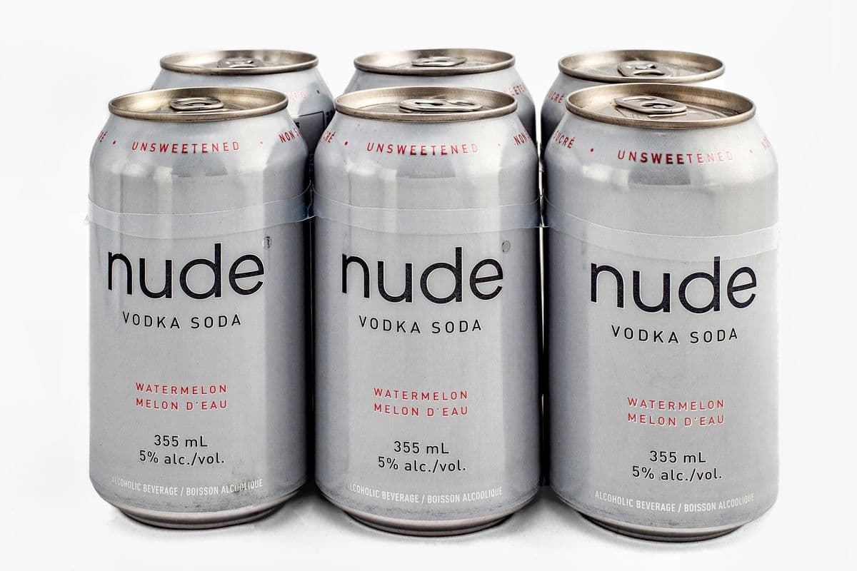 Nude Vodka Soda Watermelon (6 x 355mL Cans)