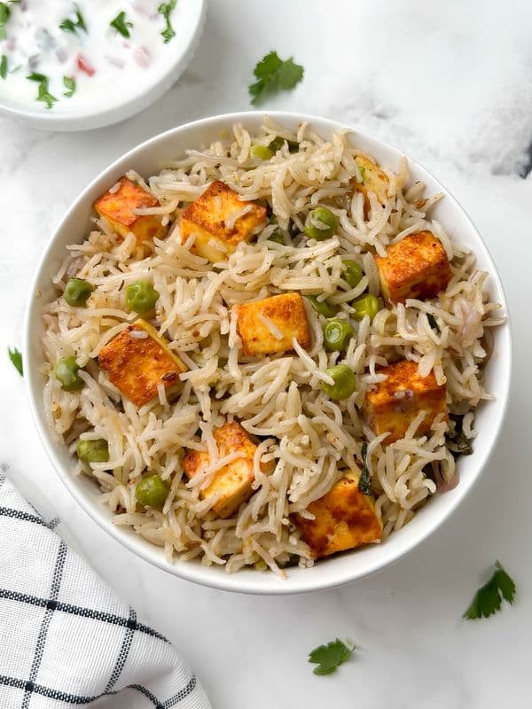 Paneer & Peas Pulao
