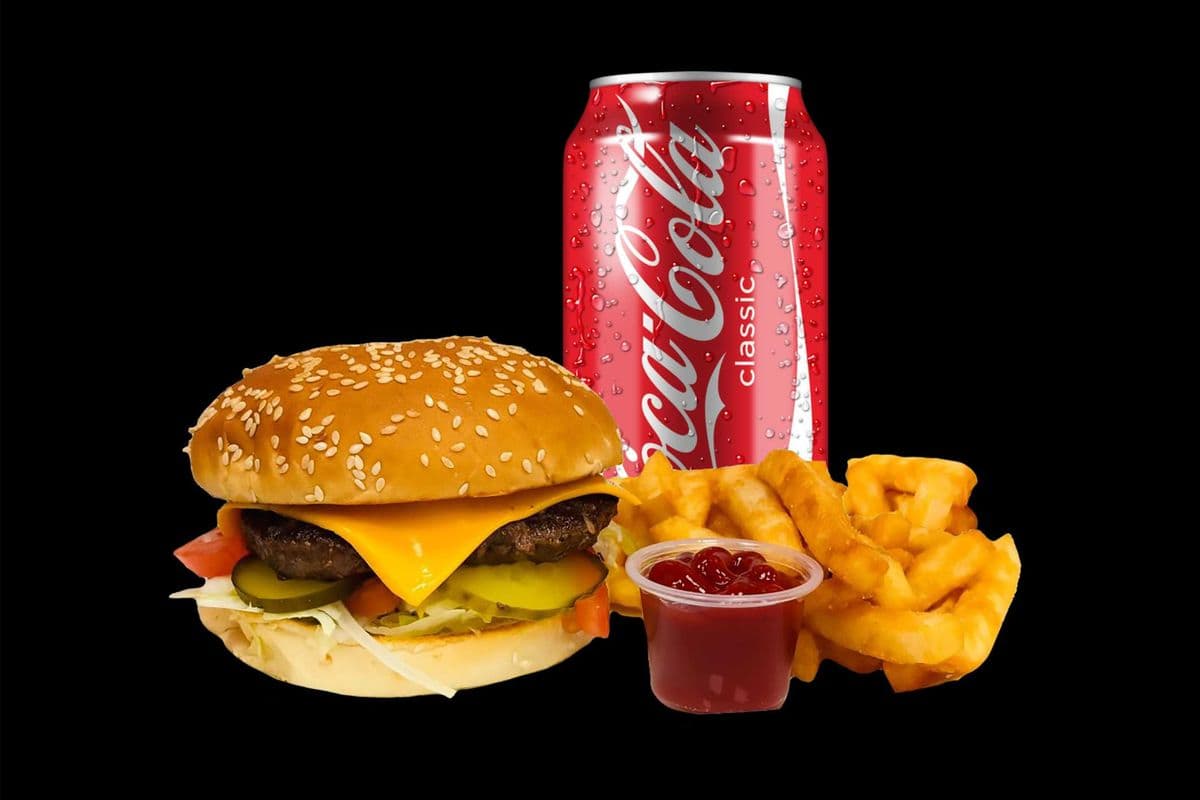 Housemade Cheese beef Burger Combo