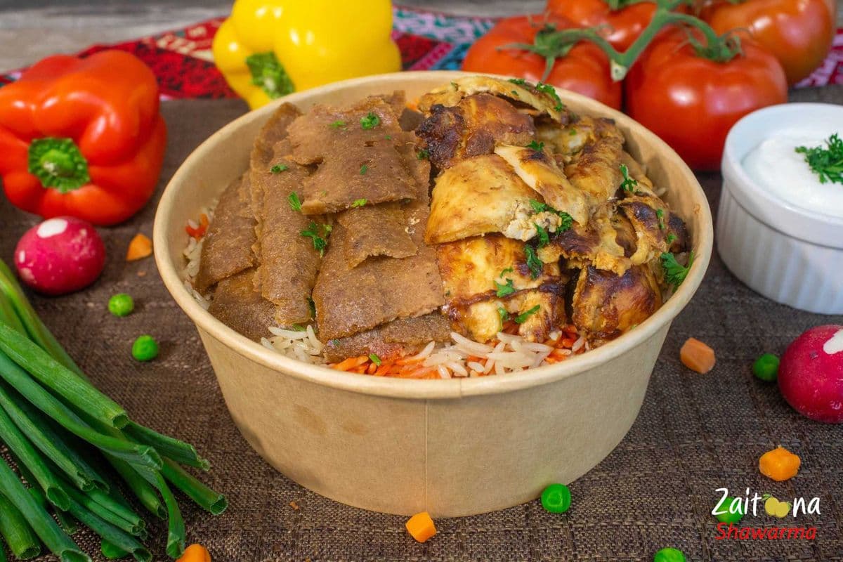 Mix Chicken & Donair Bowl