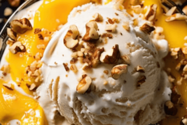 Mango or Vanilla Ice Cream