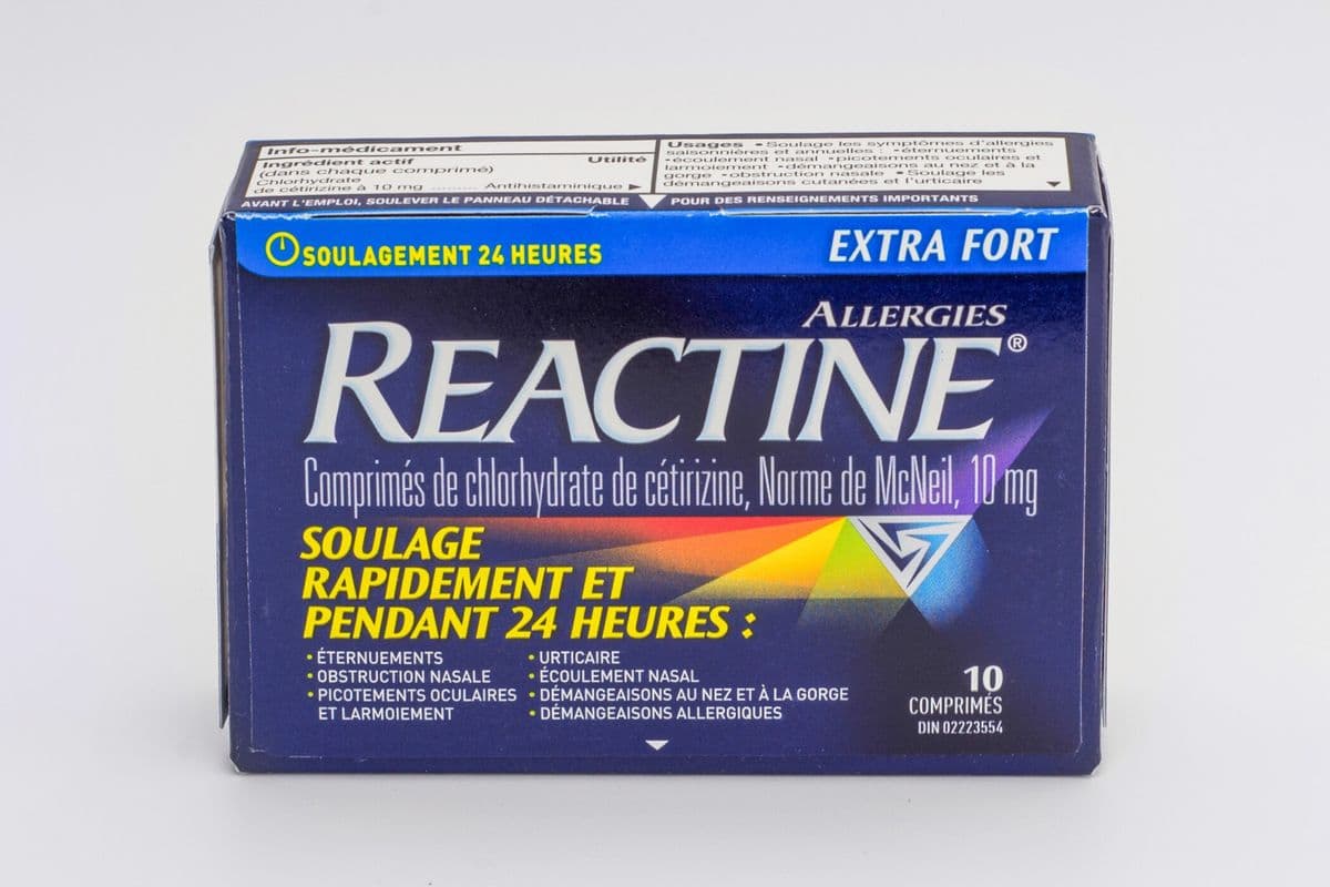 Reactine Tablets (10mg, 10 tablets)