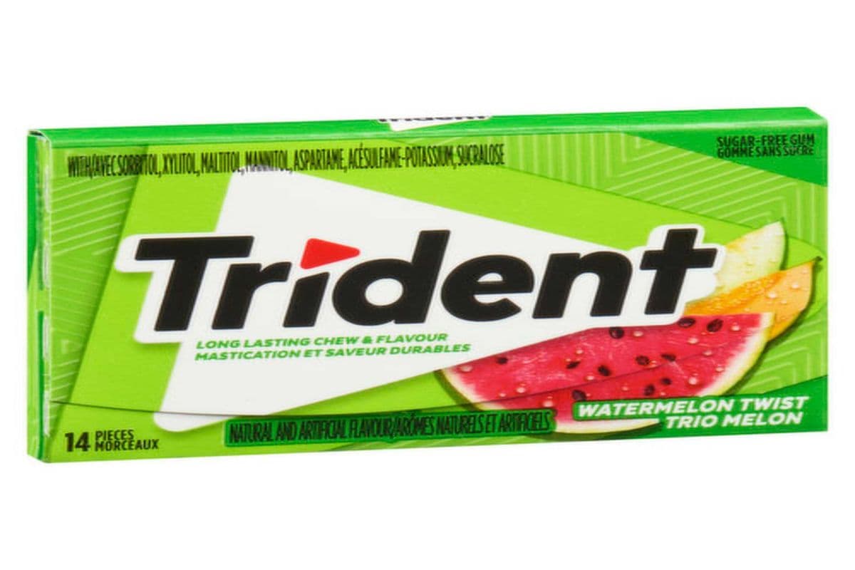 Trident Gum 14 Sticks Watermelon Twist Flavour