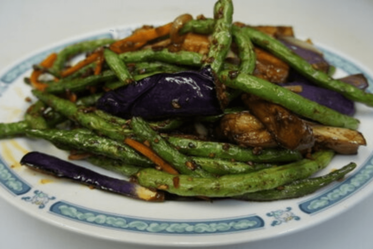 V3. Spicy Eggplant and Green Beans