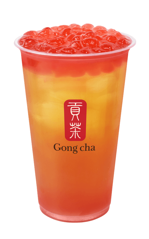 Strawberry Green Tea with Kanten Jelly