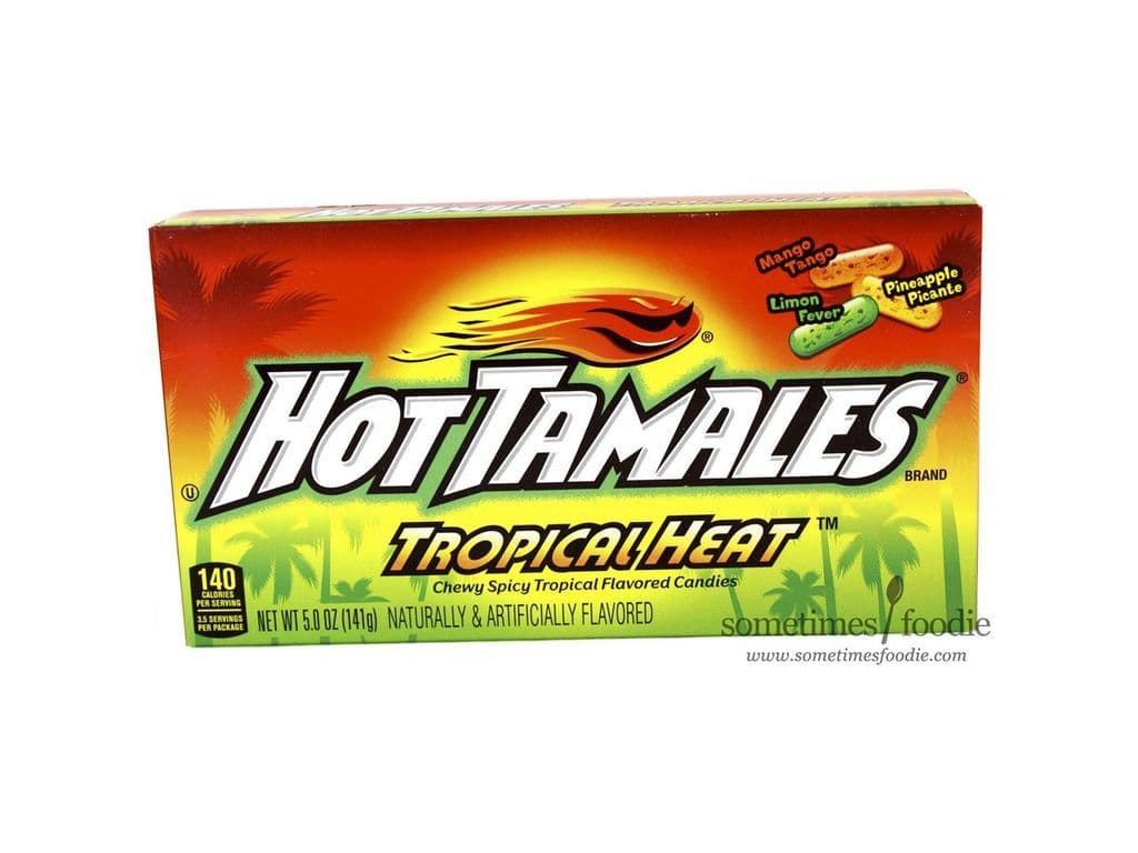 Hot Tamales Tropical Heat Chewy Tablets 120g Candies