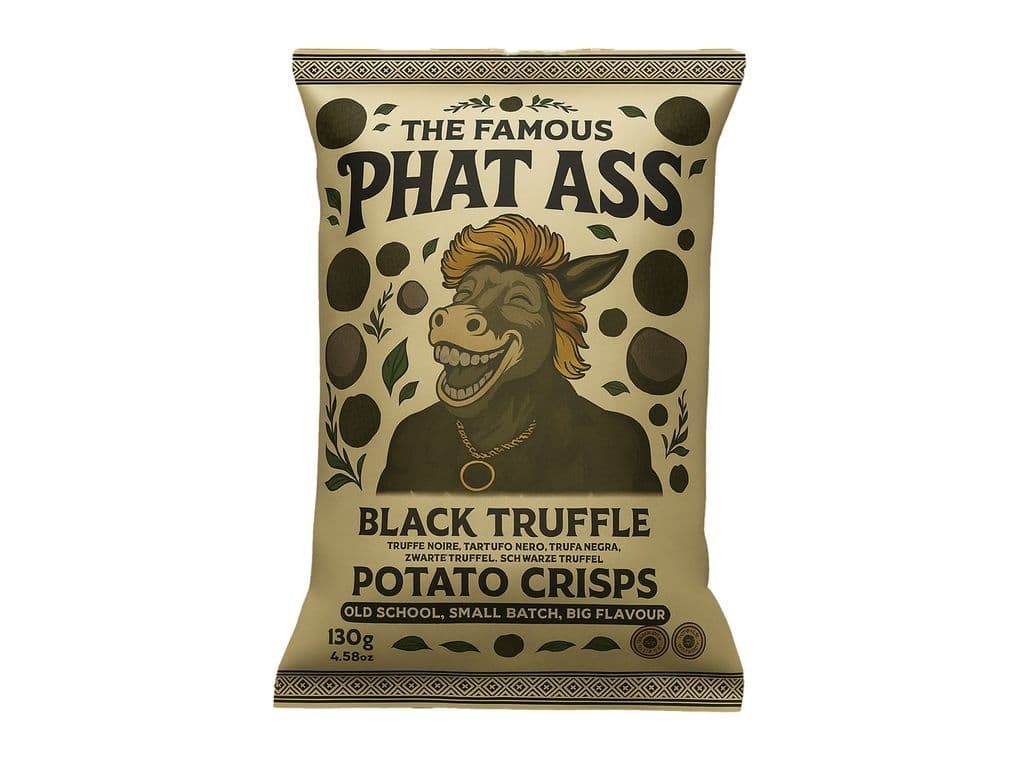 Phat A** Crisps Black Truffle Spanish Thick-Cut Chips 130g Snack