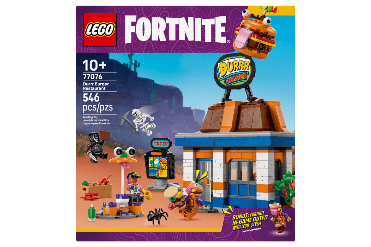 LEGO Fortnite Peely & Sparkplug’s Camp Video Game Set (77075)