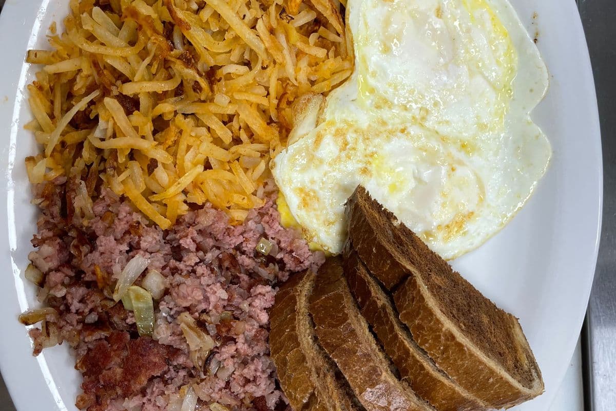 Corned Beef Hash and Eggs