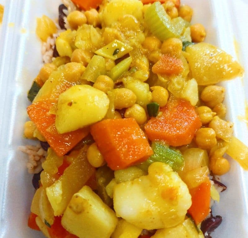 Turmeric Coconut Veggie Stew Meal