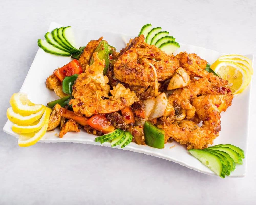 Thai Chili Garlic Shrimp (Spicy)