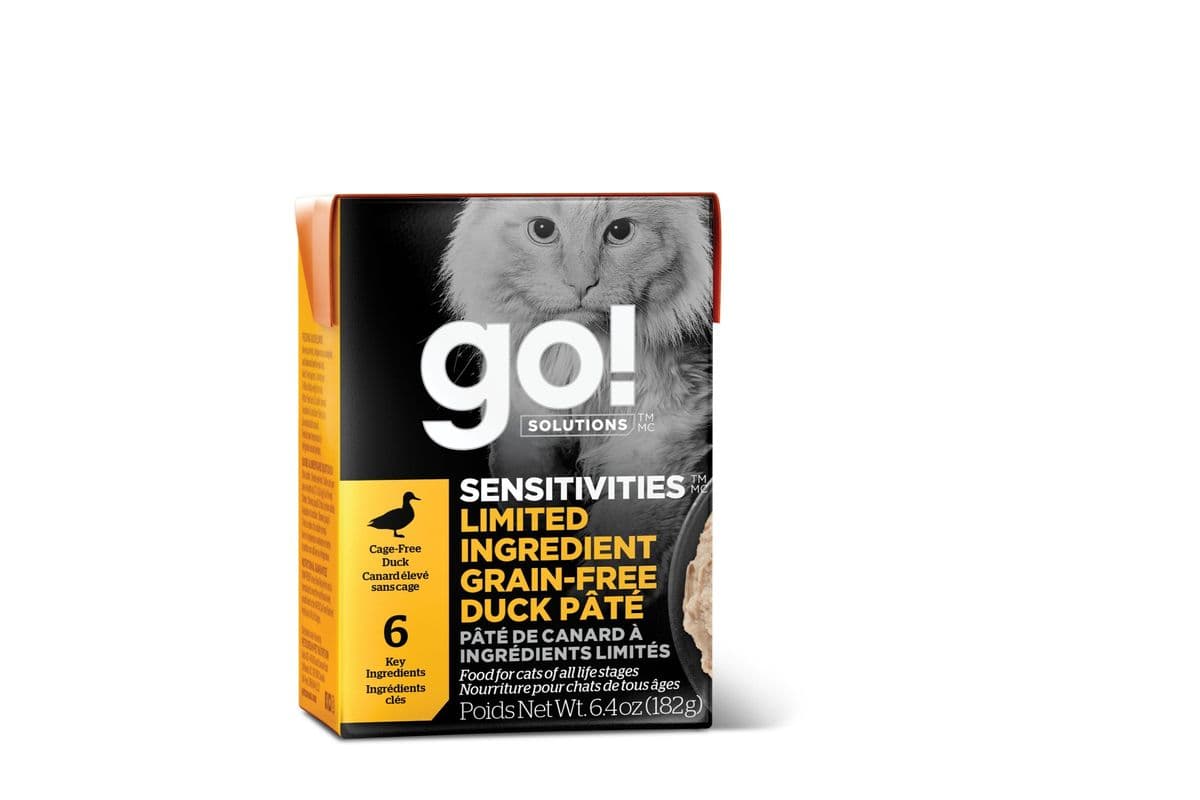 Go! Solutions Sensitivities Limited Ingredient Grain-Free Duck Pate Wet Cat Food (6.4 oz)