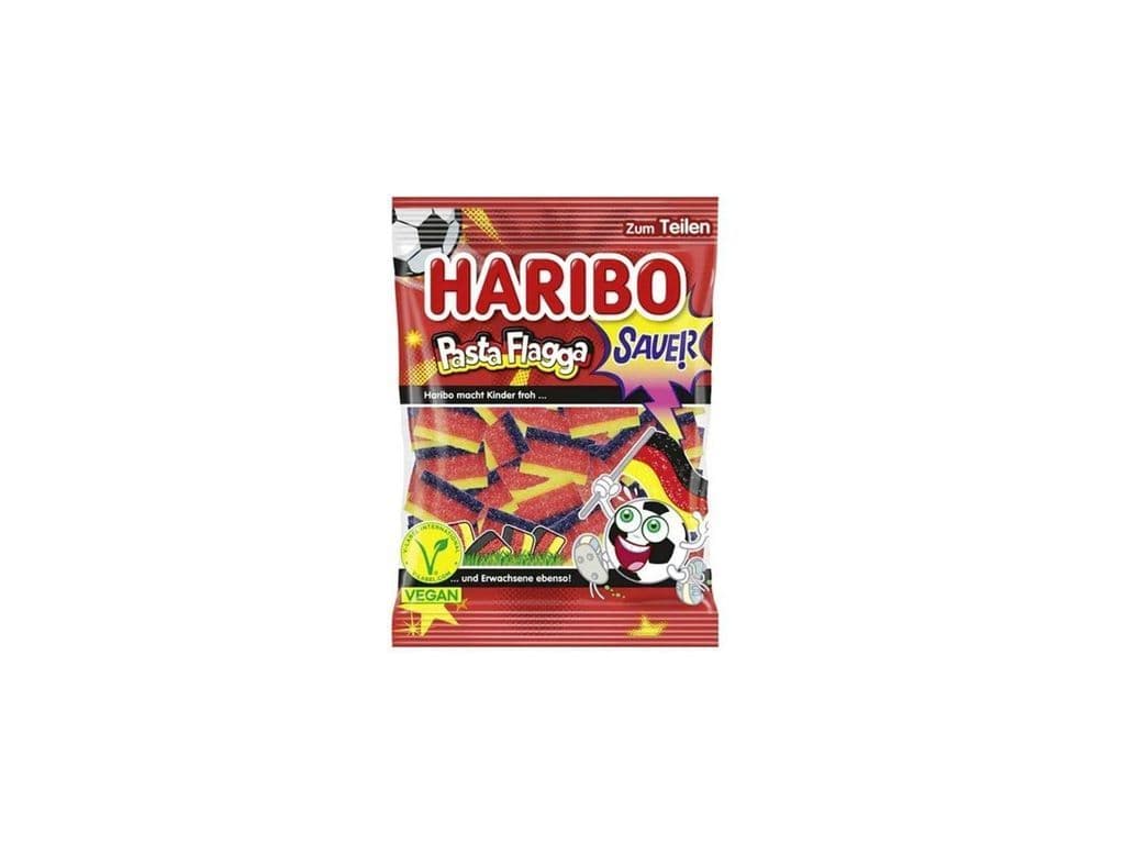 Haribo Pasta Flagga Sour Gummies 160g Candies