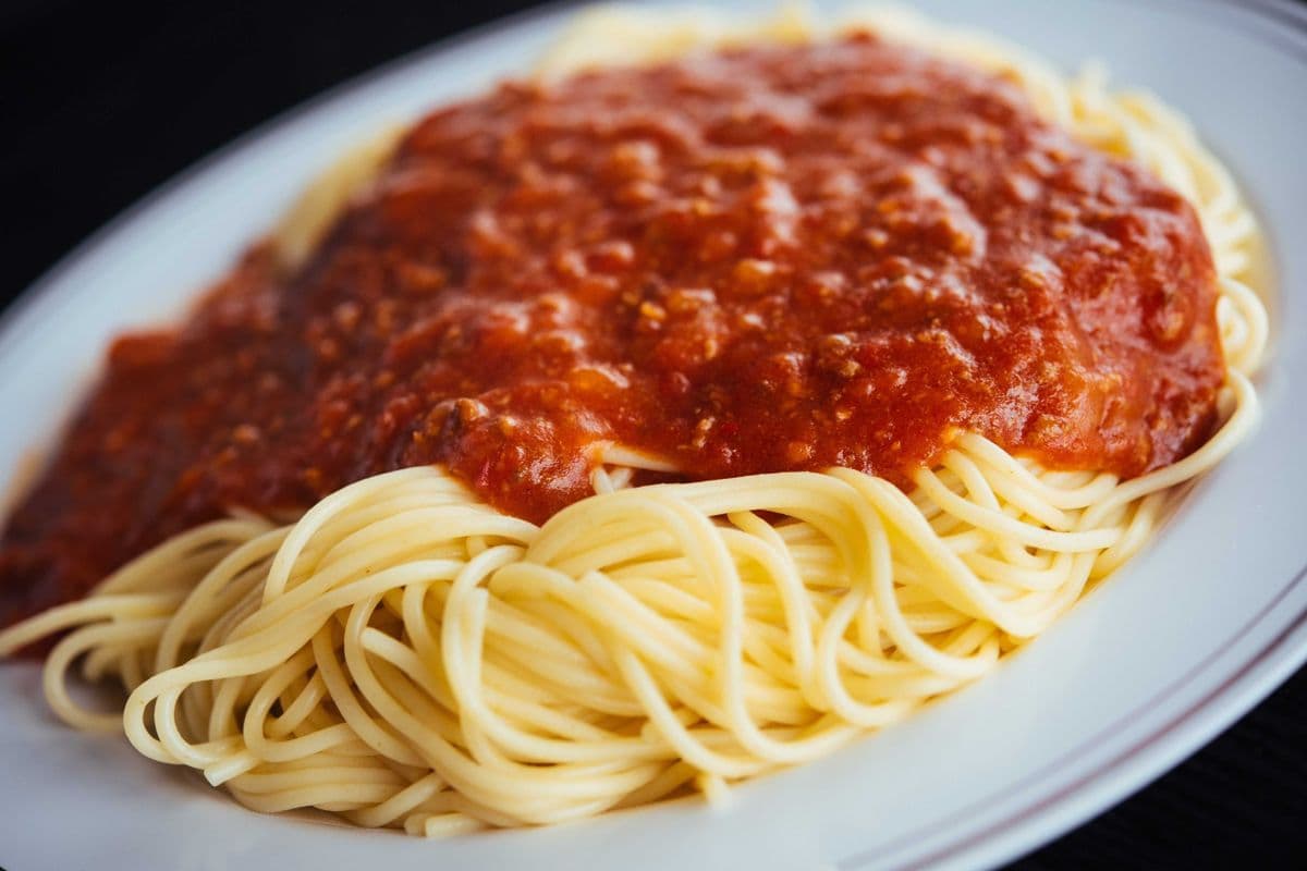 Spaghetti et sauce à la viande / Spaghetti with Meat Sauce