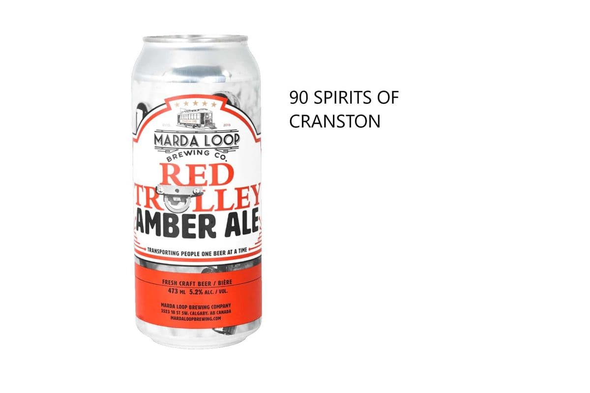 MARDA LOOP RED TROLLEY AMBER ALE 4 CANS (1 x 4 x 473ML)