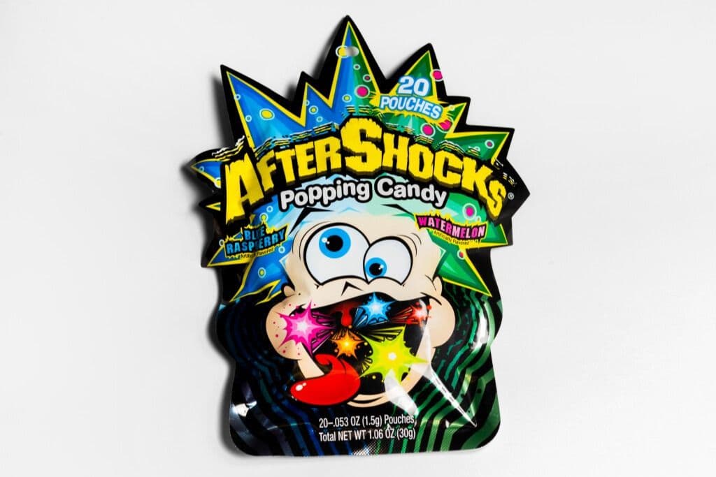After Shocks Popping Candy Blue Raspeberry Watermelon (30g)