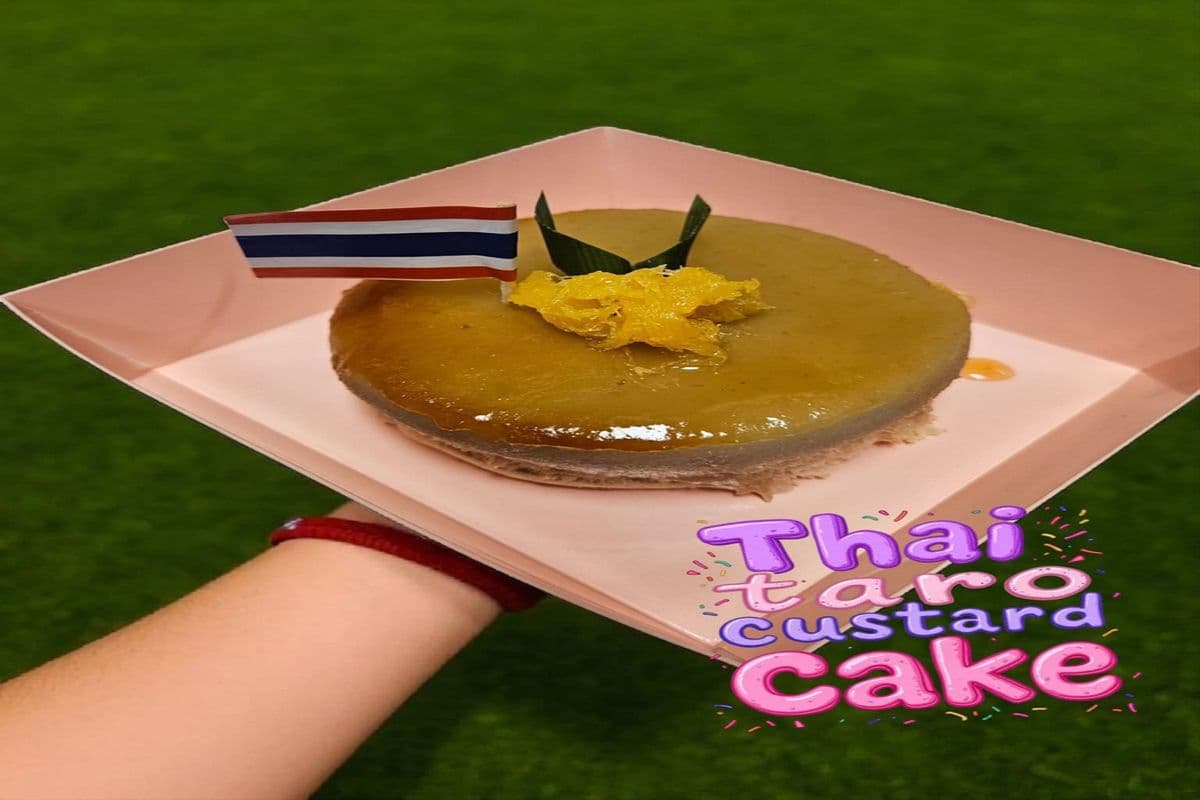 Thai Taro Custard Cake