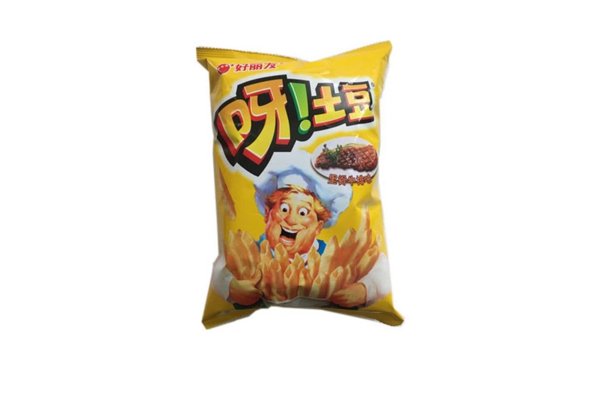 Orion Potato Chips Beef Strip Flavor(70gm)(好丽友 呀!土豆 里脊牛排味)