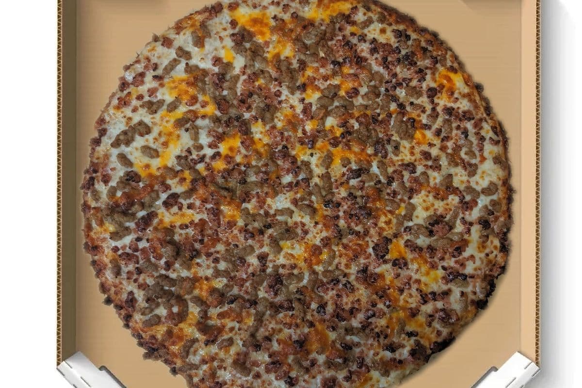 Large Bacon Double Cheese Pizza