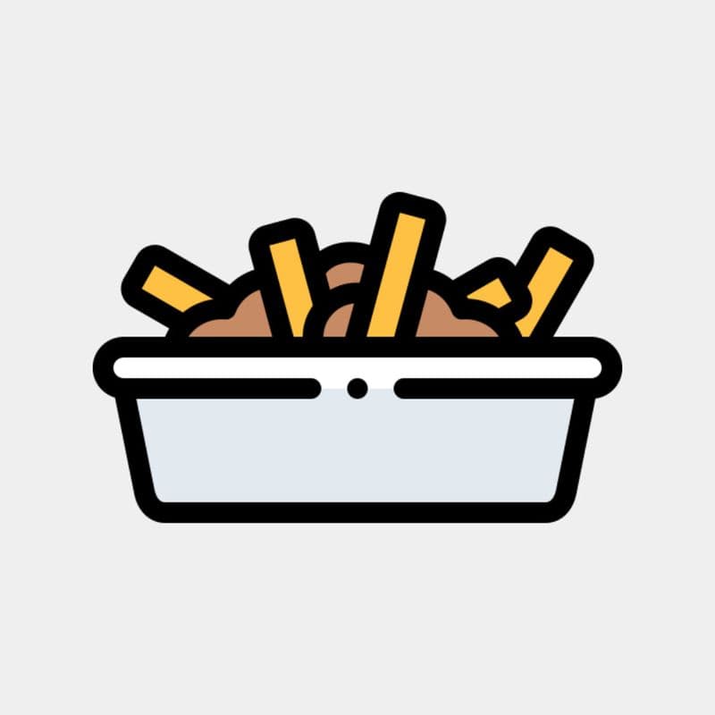 Poutine au poulet croustillant buffalo / Buffalo Crispy Chicken Poutine
