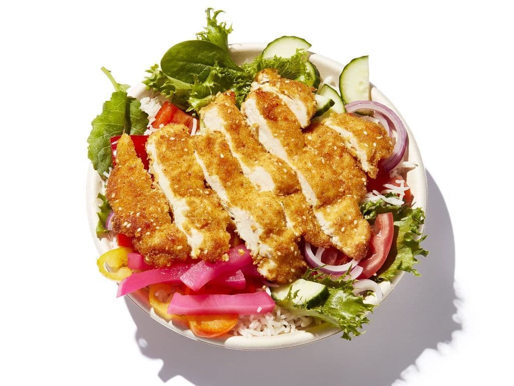 Chicken Schnitzel Bowl