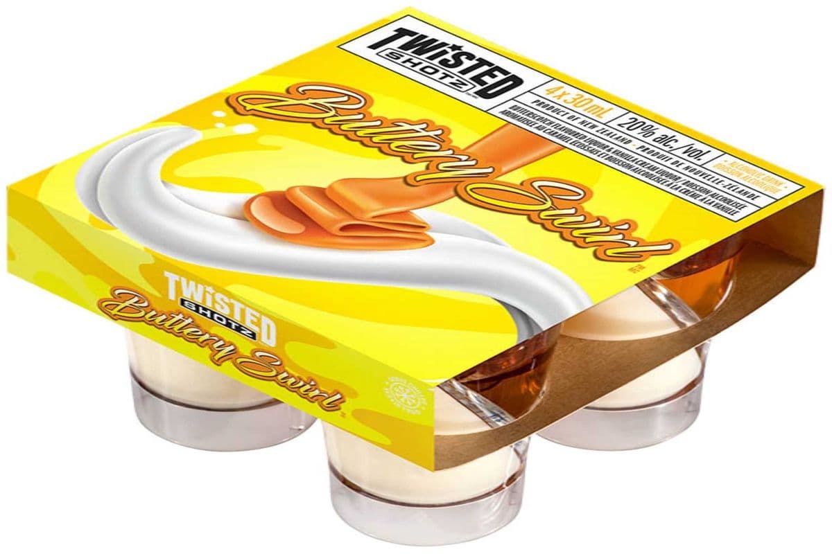 TWISTED SHOTZ BUTTERY SWIRL30X4ML (1 x 4X30ML)