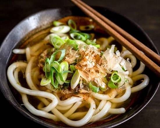 5 Shrimp and 6 Vegetable Tempura Soup Udon