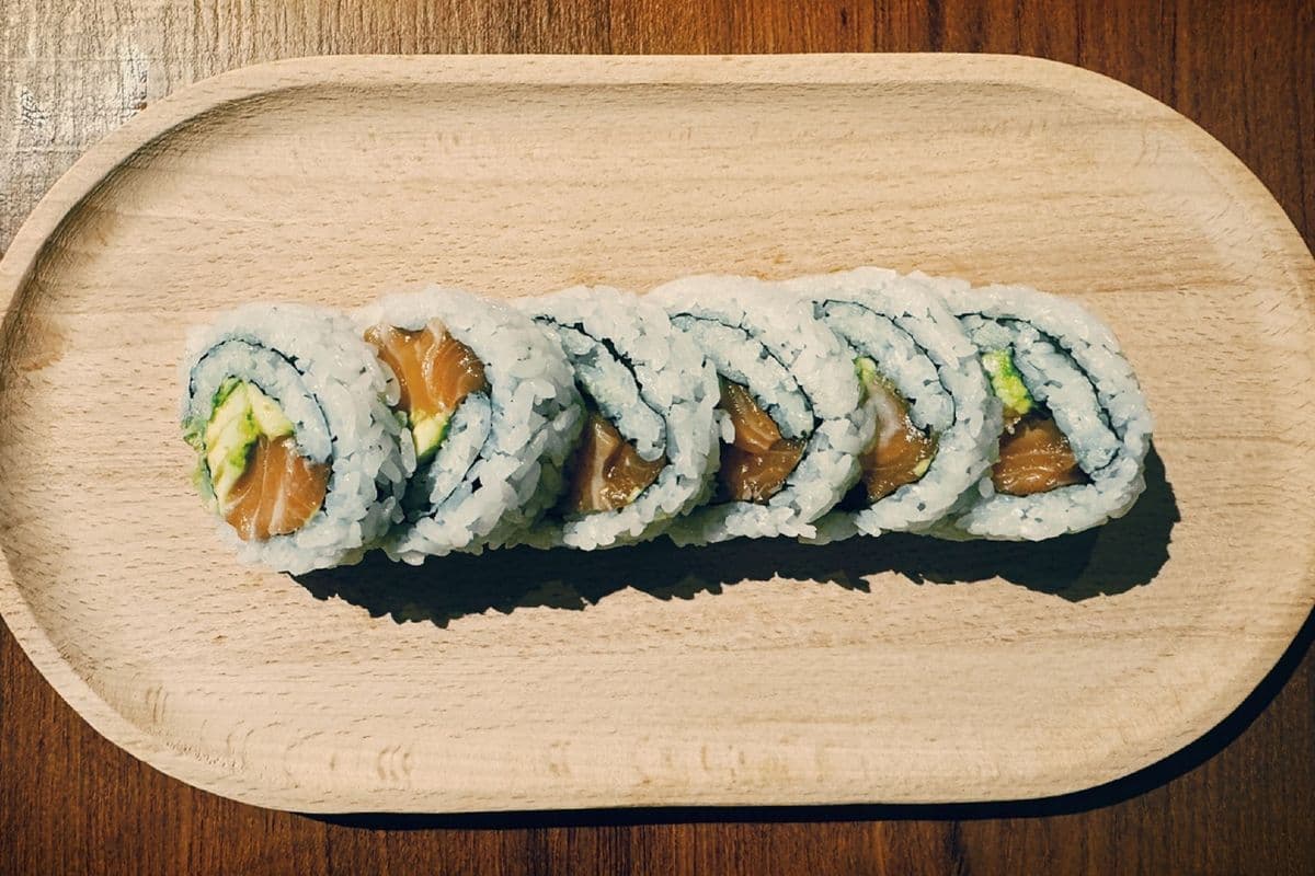 Atlantic Salmon and Avo Roll