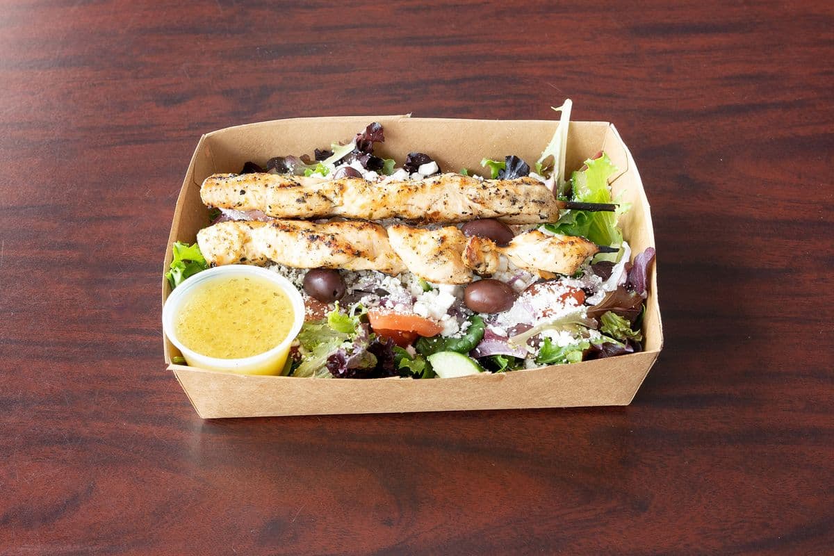 Chicken Souvlaki Salad