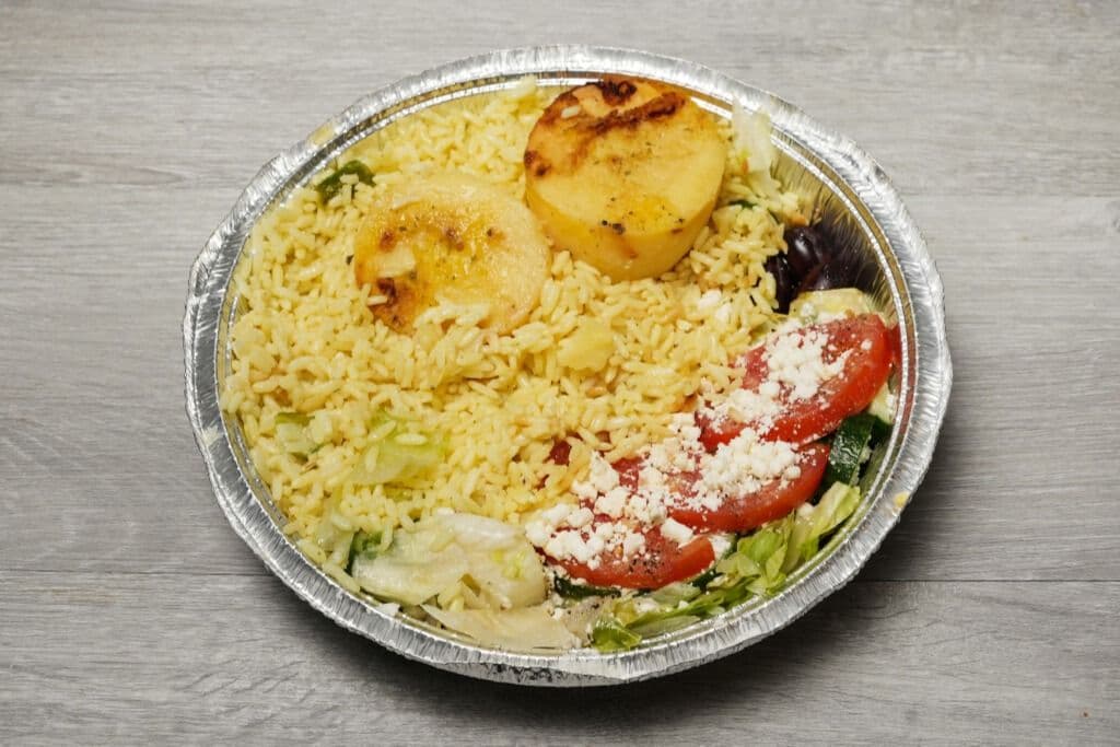 Veggie Souvlaki Dinner