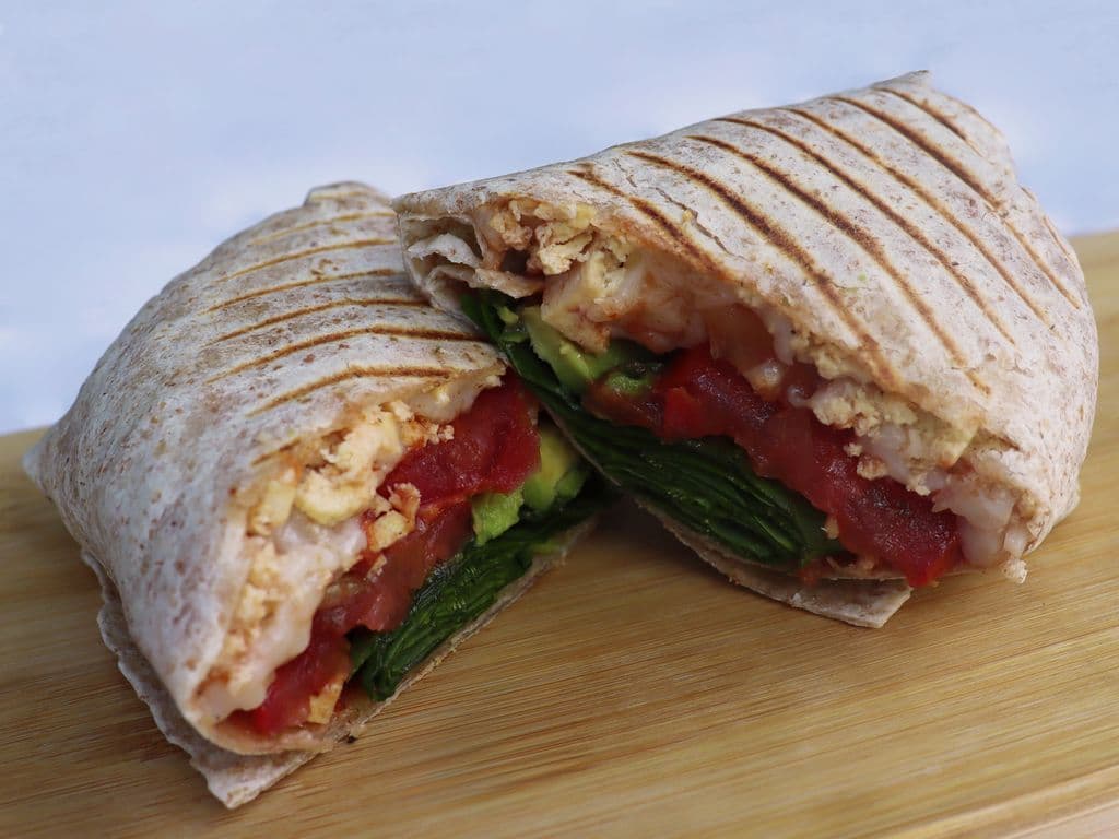 Scrambled Tofu Breakfast Wrap