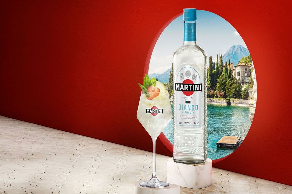 Martini Rosso Bianco Vermouth Sweet White (1 x 1 L)