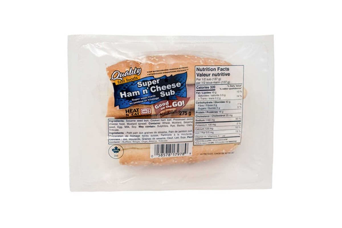 QFF Ham n Cheese Sub 275g