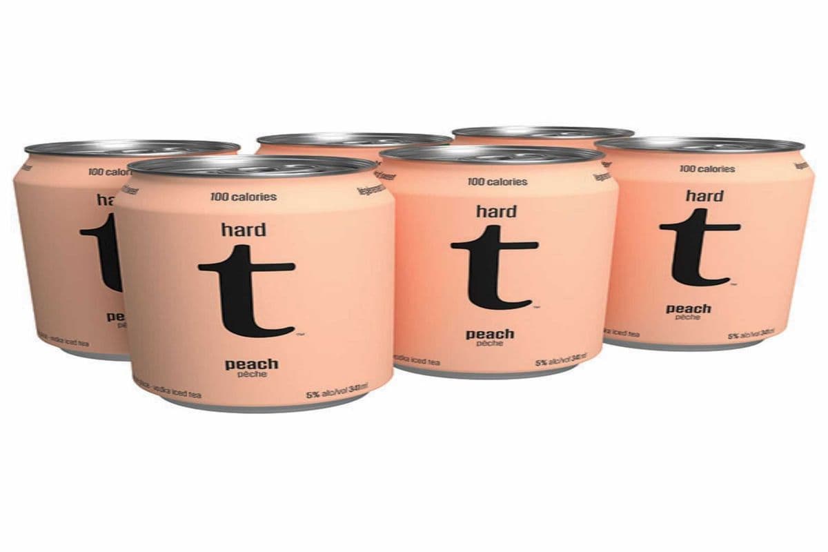 HARD T PEACH - VODKA ICED TEA 6 CANS (1 x 6 CANS)