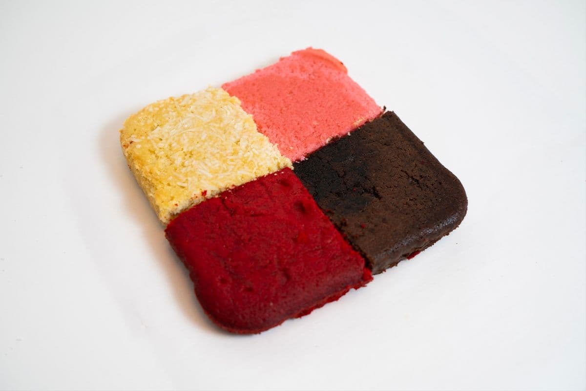 4in1 Plain Combo Red Velvet, Chocolate, Coconut, and Strawberry (500g)