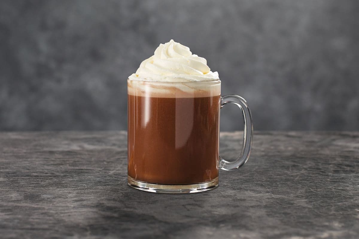 Salted Caramel Hot Chocolate with Whipped Cream