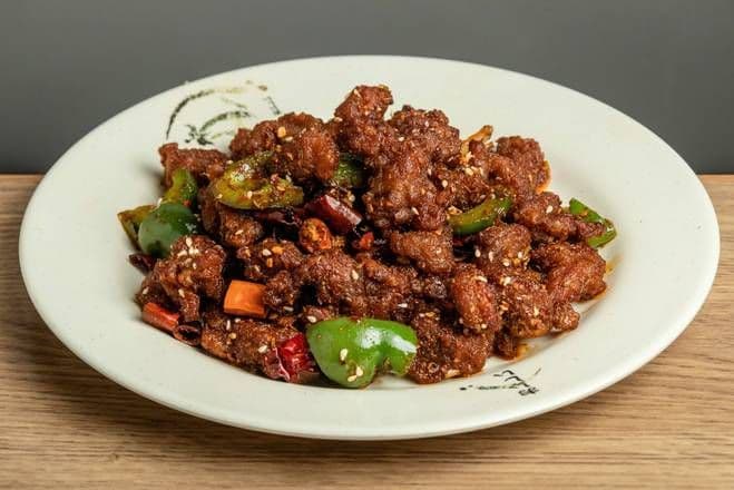 Cumin Diced Lamb (菜)孜然羊肉粒