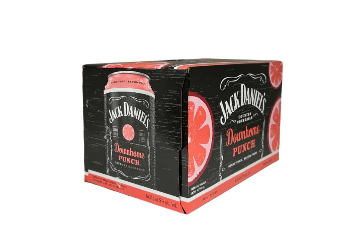 Jack Daniel's Country Cocktails Downhome Punch (6 x 355 ml Cans)