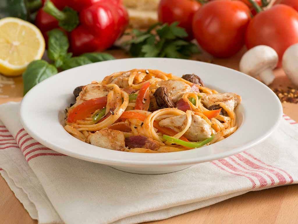 Linguine Chicken Amatriciana