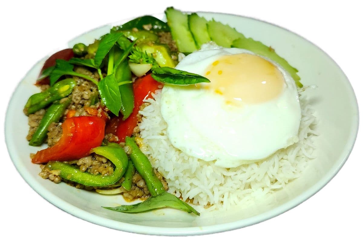 25A. Pad Krapow (Pork)