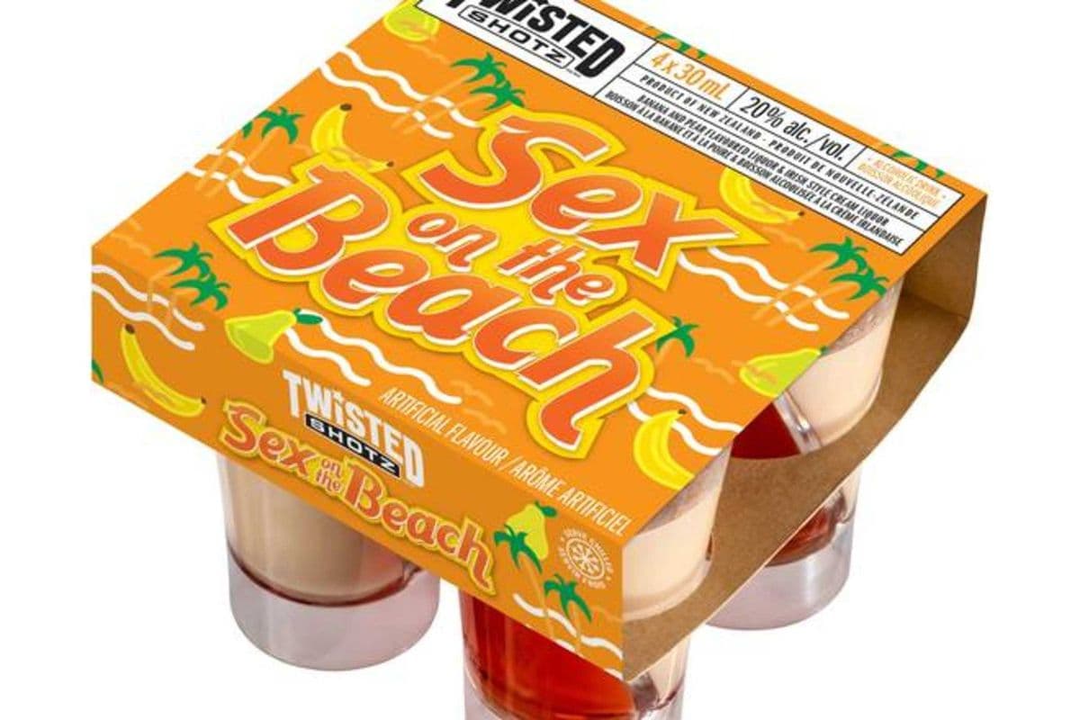 Twisted Shotz Sex on the Beach (4 x 30ml)