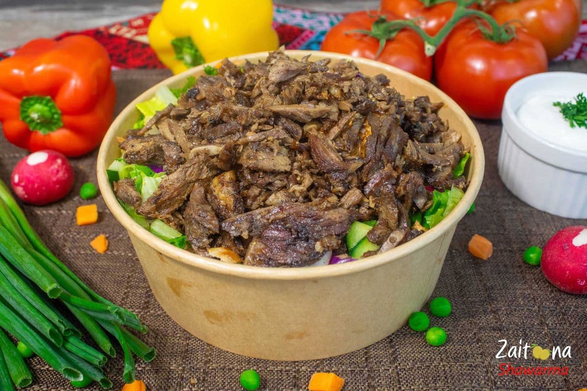 Beef Shawarma Salad