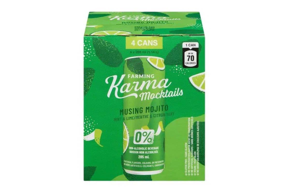FARMING KARMA MOCKTAILS MUSING MOJITO 4 CANS (4 x 285 ML)