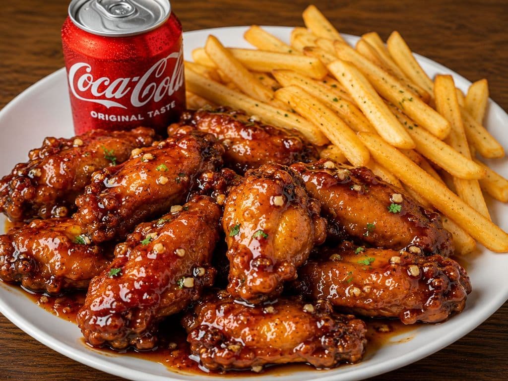 Honey Garlic Wings Meal (10 pcs)