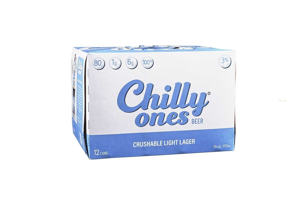 Chilly Ones Crushable Light Lager (12 Cans) (1 x 12x355ML)