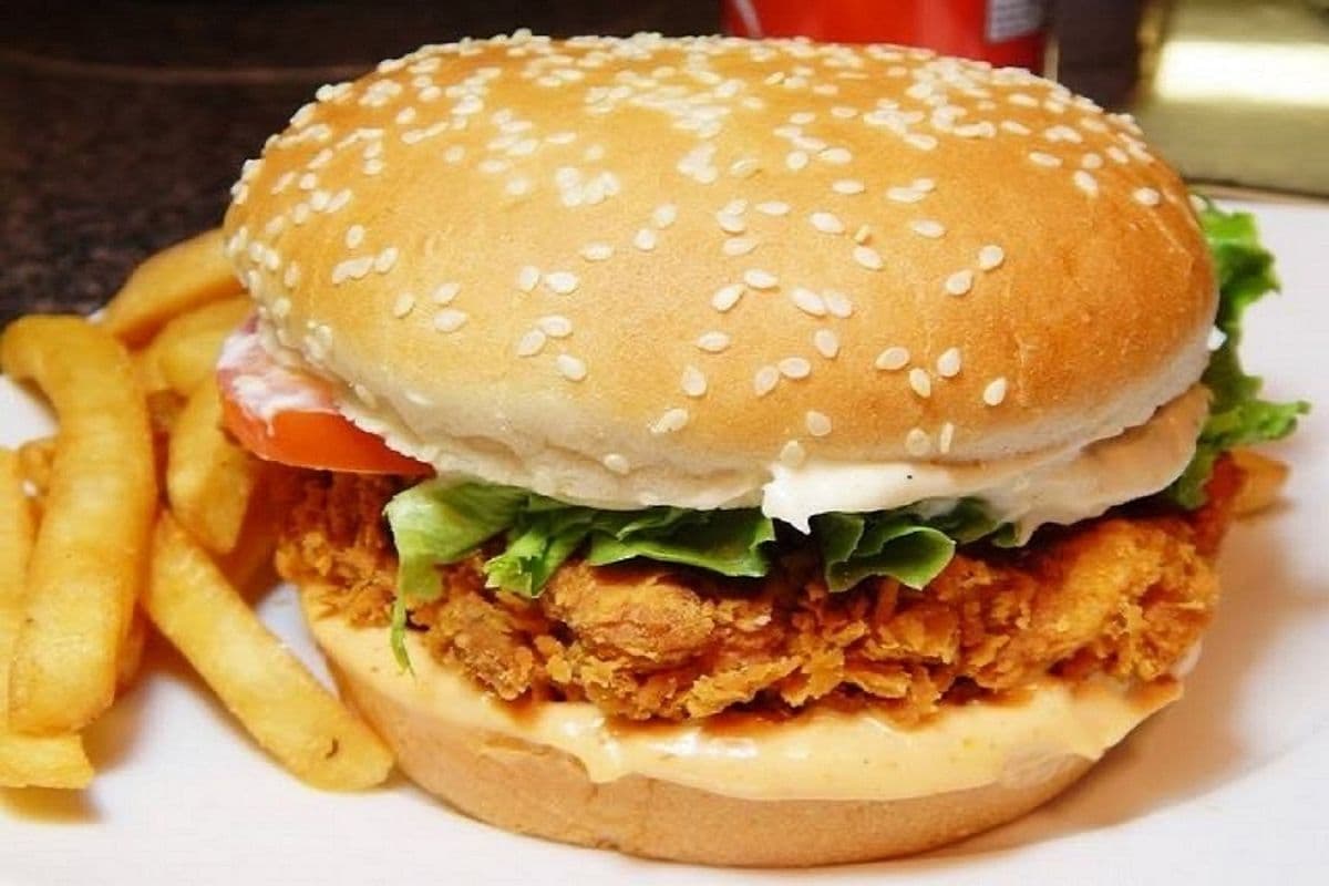 Crispy Chicken Sandwich and Fries