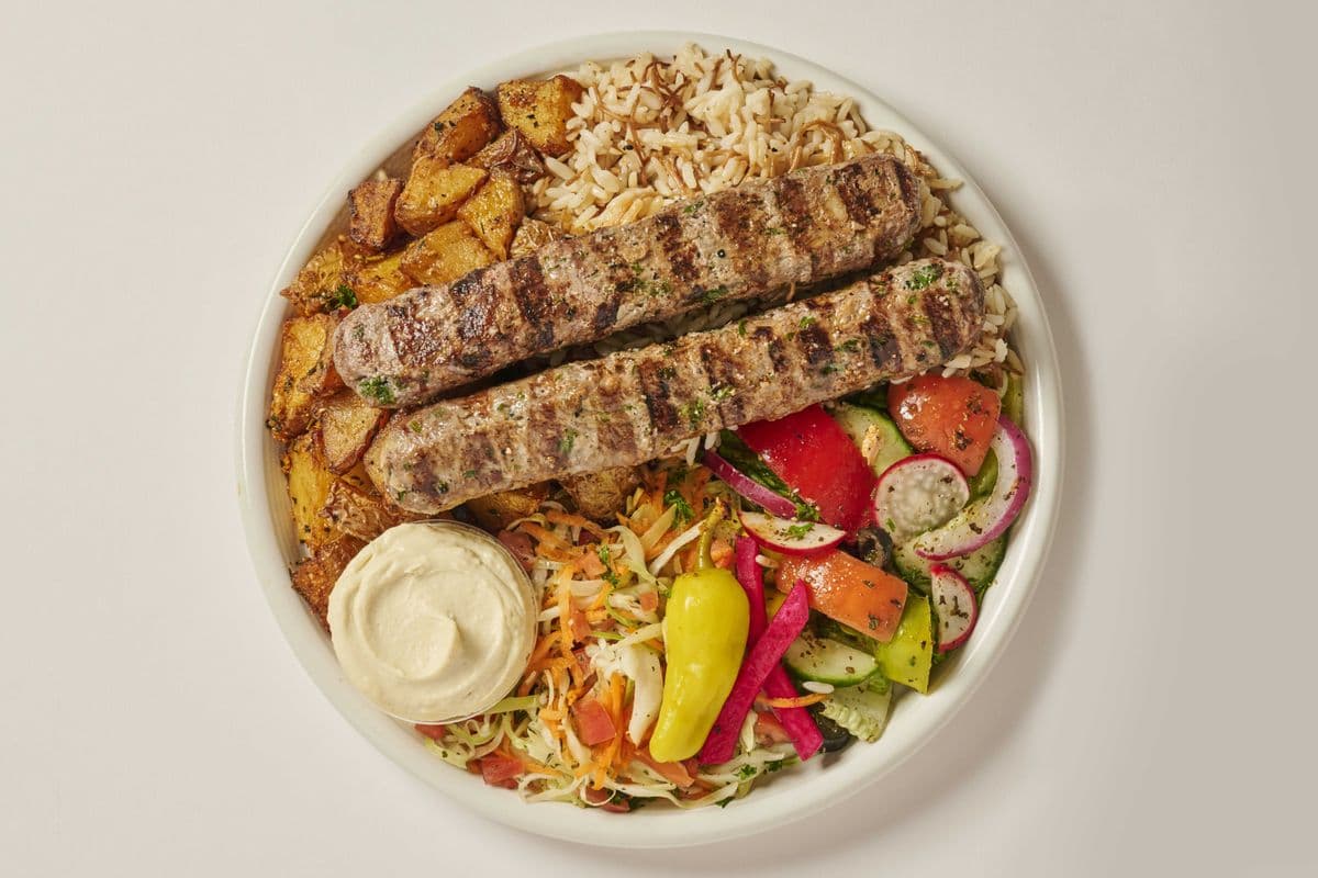 Assiette brochette kafta / Kafta Skewer Plate