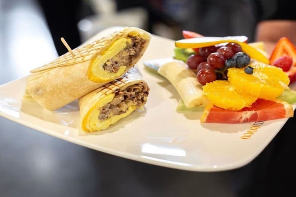 Wrap au Philly steak déjeuner / Breakfast Philly Steak Wrap