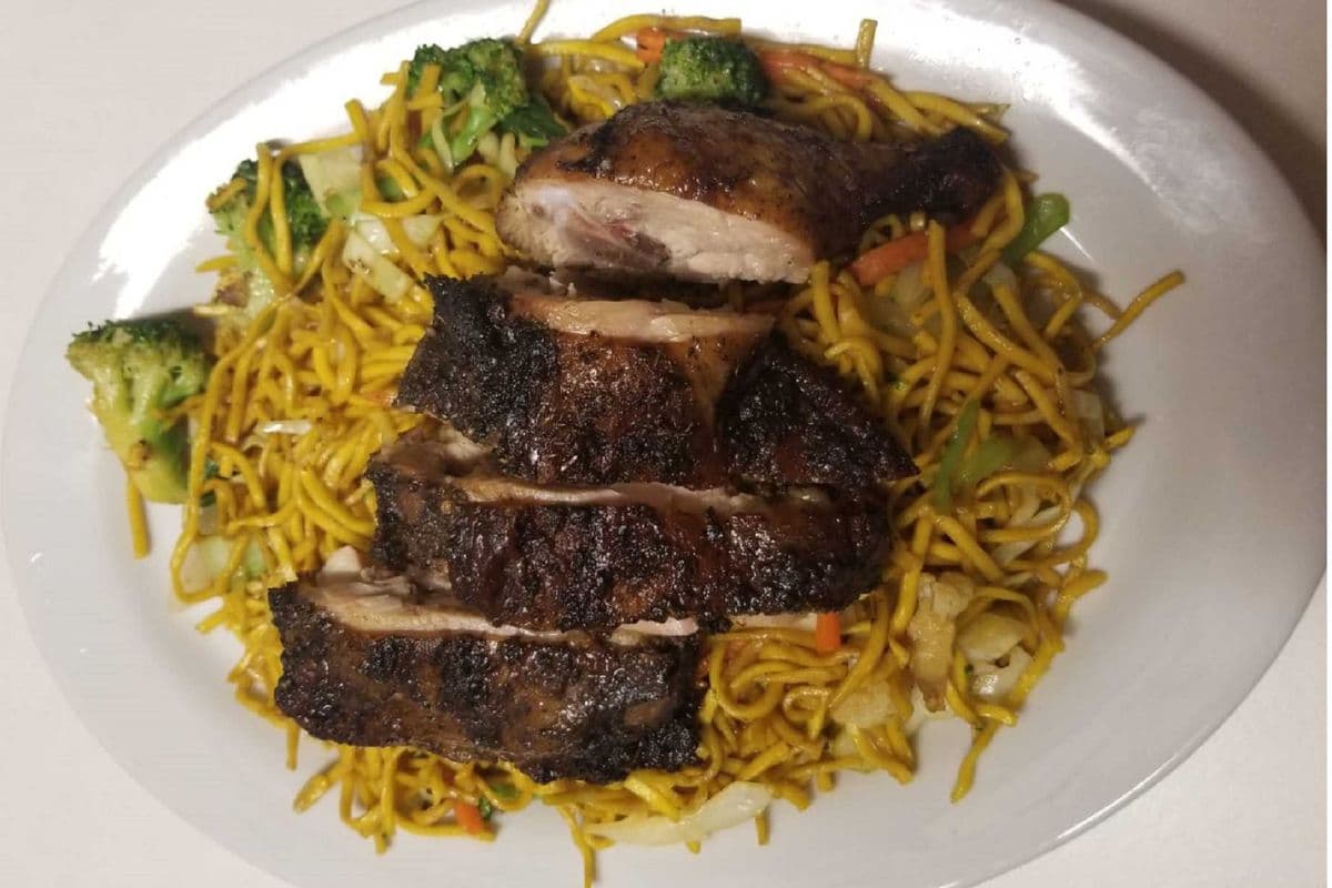 Jerk Chicken Chow Mein